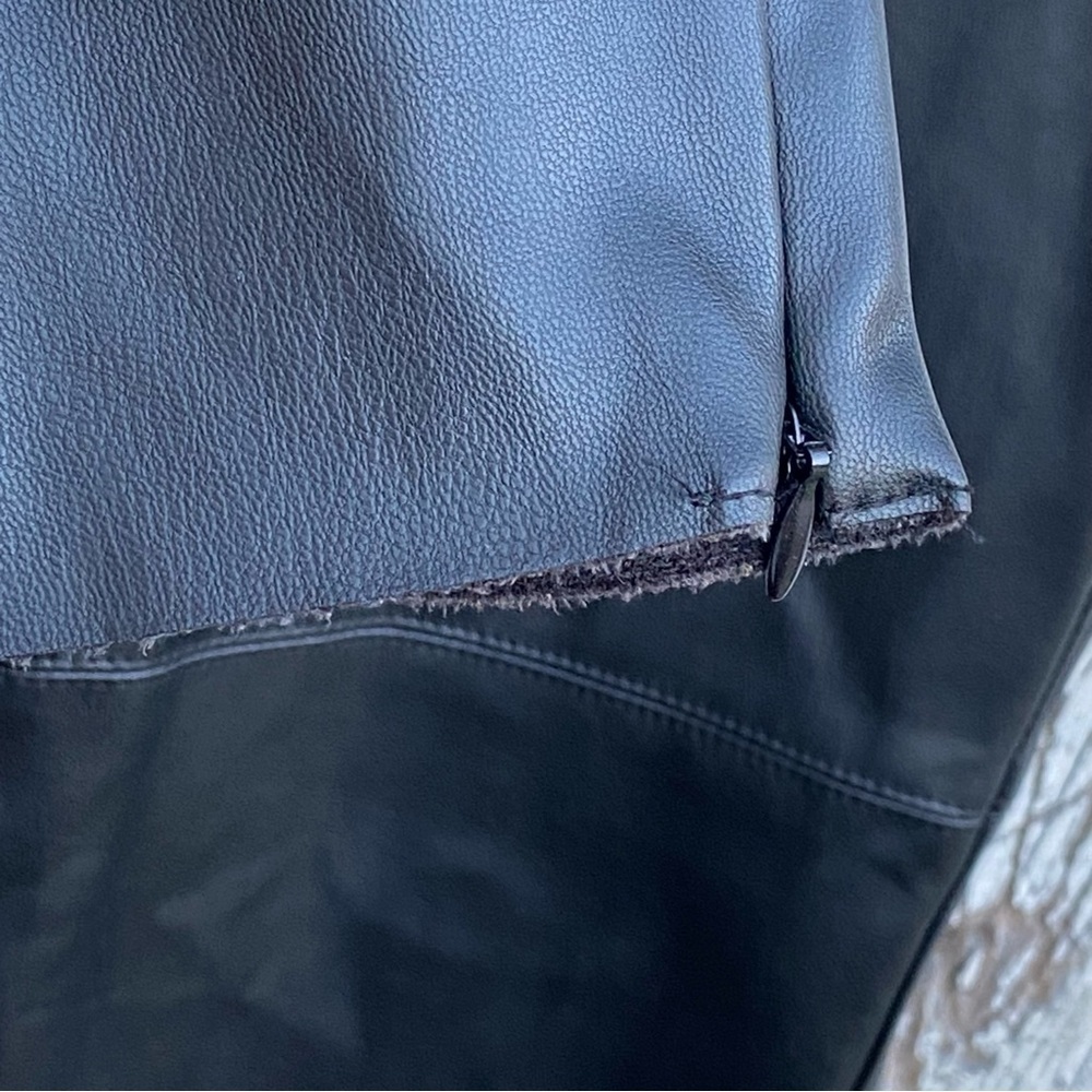 Zara Faux Leather High Rise Pants - Picture 4 of 7